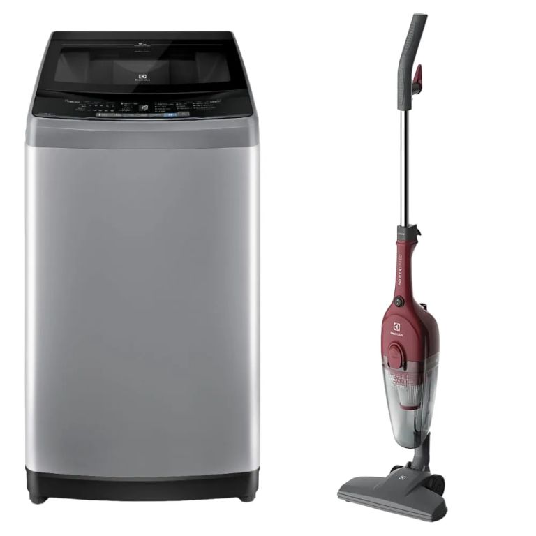Combo Lavadora Carga Superior 9kg Gris EWIW09F2USVG + Aspiradora vertical con cable STK13 Electrolux