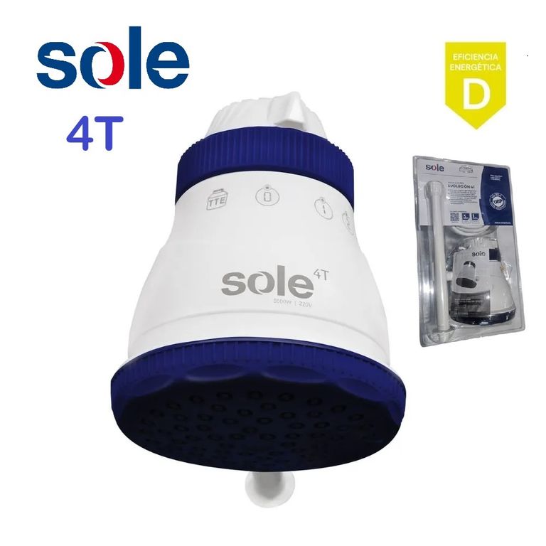 DUCHA ELÉCTRICA SOLE 4T 5500W INCLUYE BRAZO EVOLUCIÓN