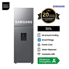 SAMSUNG - Refrigeradora Top Freezer No Frost 301 Litros RT31DG5220S9PE