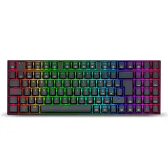 REDRAGON - Teclado ZIGGS K669-RGB Español Negro alambrico