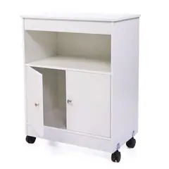 MUEBLES CRISOSTOMO - Alacena de Cocina con Ruedas Blanco