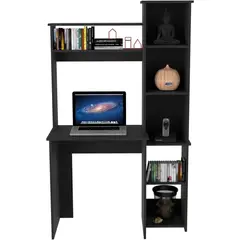 MUEBLES CRISOSTOMO - Escritorio Estante de Melamina Negro 98cm