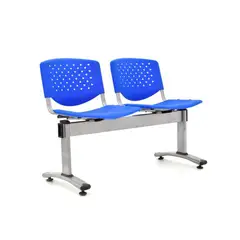 OFIDEAS - Butaca De Espera - Tandem Prisma 2 Cuerpos Color Azul