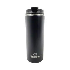 SHELTER - Coffee Mug Black 470ml 16oz de Acero Inoxidable