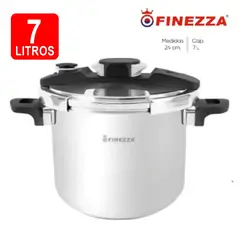 FINEZZA - Olla a presión 7L de Acero Inoxidable FZ-751-AC