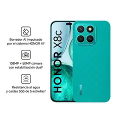 HONOR - Honor X8C 256GB+8GB Libre Nuevo - VERDE