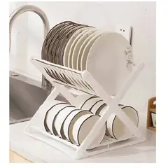 GENERICO - ORGANIZADOR ESCURRIDOR DE PLATOS MODELO X - BLANCO