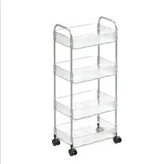 GENERICO - Carrito Organizador Acrílico 4 niveles transparente