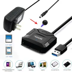 GENERICO - Adaptador Cable USB 3.0 a Sata Ssd Disco Duro 2.5 3.5 Soporta 16TB