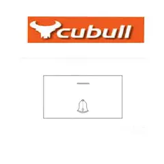 CUBULL - PULSADOR TIMBRE COLOR BLANCO MARCA MODELO A3-001