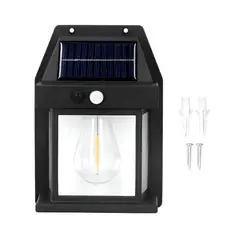 SEISA - Lámpara Solar de Pared con Sensor de Movimiento Foco K1-D04