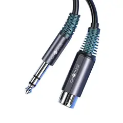 VENTION - Cable 3m XLR Hembra 635mm TRS PLUG Pvc Original Microfono DJ