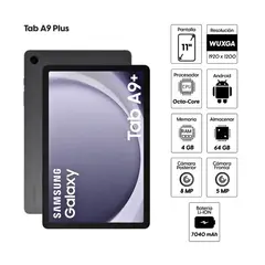 SAMSUNG - Tablet Galaxy Tab A9 Plus 11 pulg. 4GB RAM 64GB Graphite