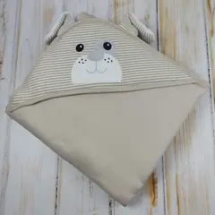 BANNITAS - Colcha Pop Corn Perro Beige