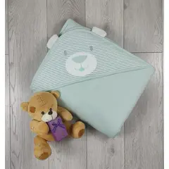 BANNITAS - Colcha de bebe Oso Verde
