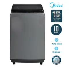 MIDEA - LAVADORA 3D CYCLONE 10 KG CARGA SUPERIOR GRIS - MA200W100G