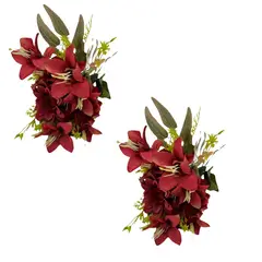 FLORIPA - Pack de 2 Bouquets Margarita Y Lirio BG307034-RJ FLORIPASTORE