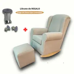NO LOGO - Sillon Mecedor de Lactancia Mod BASTIAN MARFIL