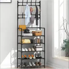 OEM - Zapatera Organizador de Ropa Calzado de 5 Niveles Negro