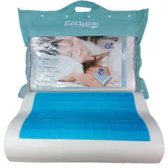 GOLDSUN - Almohada viscoelástica memory foam gel tech 56cm x 36cm