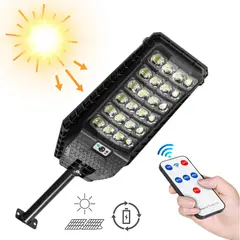 GENERICO - Farola Con Panel Solar Lampara de Jardin con Sensor Movimiento