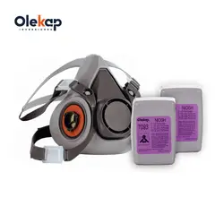 GENERICO - Respirador Elastómero + Par de cartuchos antigás OLEKAP
