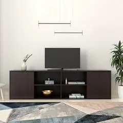 GENERICO - Mesa de Tv 65 Pulgadas Melamina Wengue