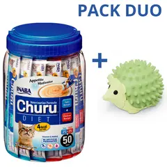CHURU - DUO CHURU VET DIET - ATUN POLLO 50 U (PACK CATNIP ERIZO)