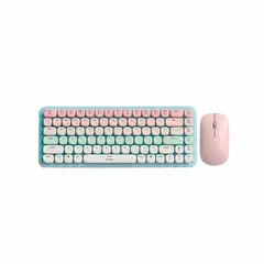 UGREEN - Teclado Mechanical+Mouse Wireless 2.4Ghz+Bt 5.0 Pink-Mod 25178
