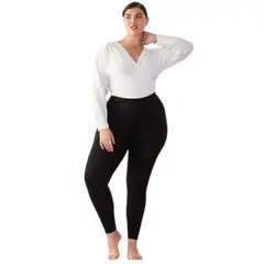 OEM - LEGGINS A LA CINTURA CALENTADOR MICROPOLAR TALLA L-XXL PLUS FRIO VIAJE