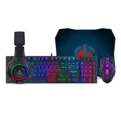 ENKORE - Kit Gamer 4 En 1 Bravio Luces Led + Envio Gratis