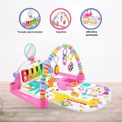 DOUX BEBE - Gimnasio para Bebés 4 EN 1 »TUNES DE LUJO» Pink