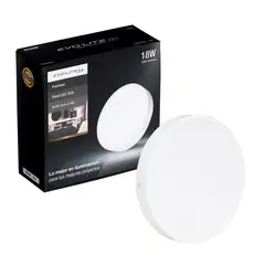 EVOLITE - Plafon led panel slim 4 18w redondo sobreponer Luz día