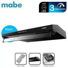 MABE - Campana Extractora CMU6020PB0 60cm Negro