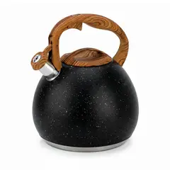 OEM - Tetera Silbadora en Roca Volcánica 5 Litros Color Negro