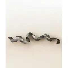 MAP DESIGN HOME - Escultura de Pared Curly Gris Grafito 120x26x7 cm