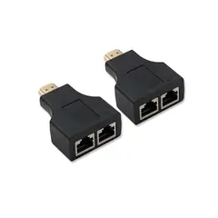 SEISA - Extensor de señal repetidor Hdmi hasta 30 m mediante cable de red Rj45