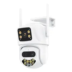 BUYPAL - Camara de Seguridad Doble Lente con Zoom Optico 4MP