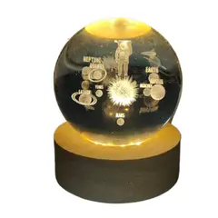 GENERICO - Lampara Esfera 3d Astronauta c planetas