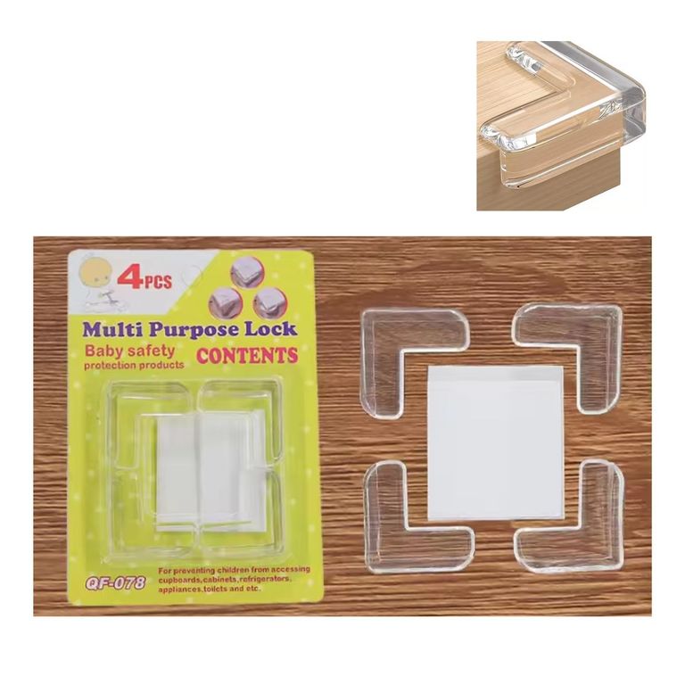 Protector de Esquinas 8 Pzs Transparente en L