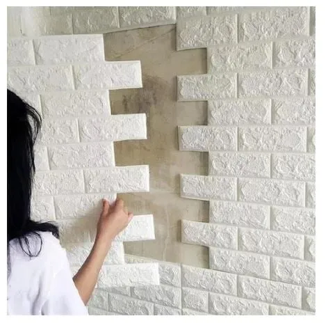 Papel Tapiz Lavable Textura 3d De Ladrillos Con Relieve PACK X 3 Pcs