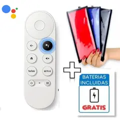 UNIVERSAL - Control Remoto Para Google TV Chromecast 4K Snow Funda
