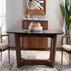 DMUEBLES - Mesa de comedor Huxley - NogalNegro