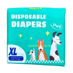 GENERICO - Pañal para mascotas Macho Talla XL 54-66cm
