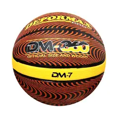 GENERICO - PELOTA PARA BÁSQUET GOMA CELULAR 7 DM-360 DEPORMAX NARANJA