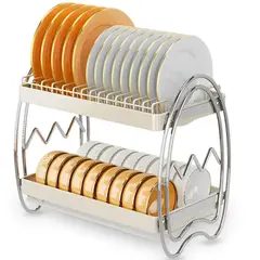 MINARI - Secaplatos 2 Niveles Organizador de Platos Premium 12E