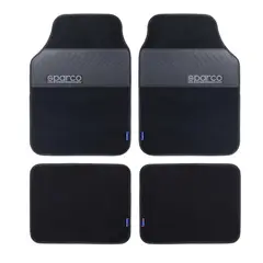 SPARCO - Piso Alfombra 4 Pcs Spc1909BK