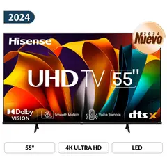 HISENSE - Televisor Led 55 Uhd 4K Smart Tv 55A6N