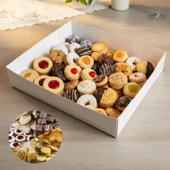 GENERICO - 100 Cajas de Bocaditos sin Tapa para Repostería