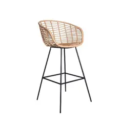 NIHM - Silla Bar Lincon Rattan Natural 75 cm